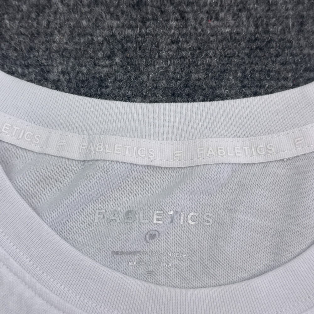 Fabletics Tank Top Womens Size Medium White Athleisure‎ Yoga Gym Activewear - Picture 7 of 13